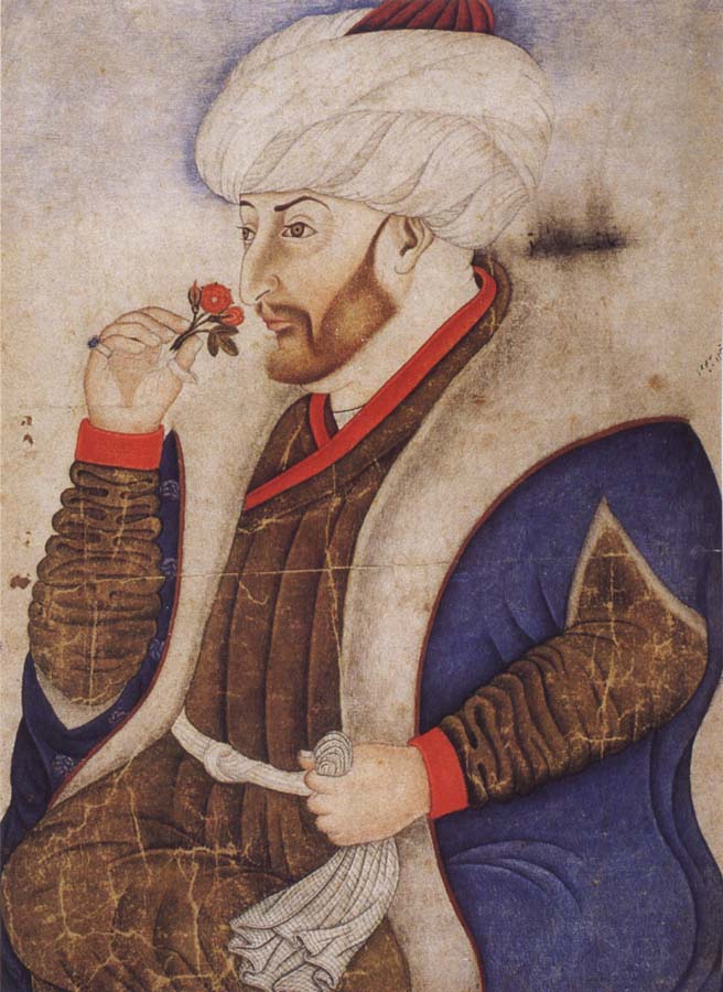 Portrait of the Ottoman sultan Mehmed the Conqueror